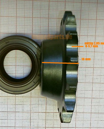 Ritzel pinion 14 Zähne Hercules Sachs, KTM KKR+ über 80 km/h, 80