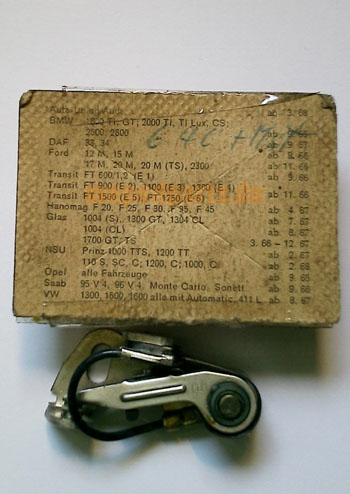 Unterbrecher, Kontaktsatz, Bosch 1237013044, aus Altbestand