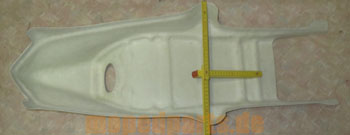 Sitzbank für Sachs Cup Replica, Nachbau GFK - Rohteile