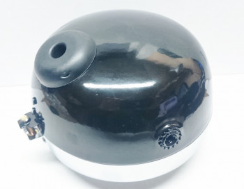 Scheinwerfer Moped Mofa, Hercules Prima, Fassung BAX15D, Lampentopf schwarz Fassung BAX15D