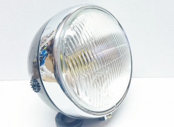 Scheinwerfer Moped Mofa, Hercules Prima, Fassung BAX15D, Lampentopf schwarz Fassung BAX15D