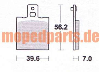 Bremsklötze KTM 50 ccm + 80 ccm von TRW Lukas