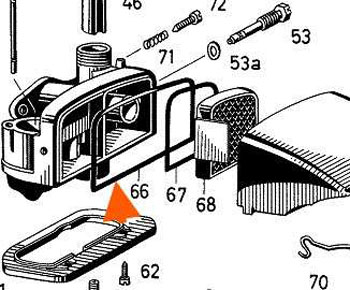 Dichtring Vergaser Filterkappe Sachs 50