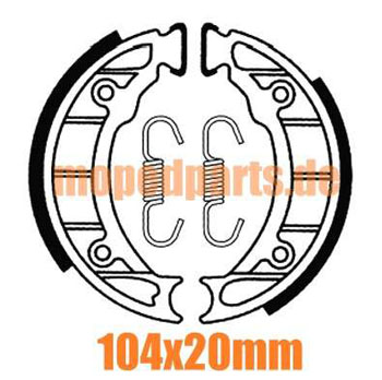 Bremsbacken Zündapp ZX25, ZA25, ZA40, ZA40 mit 105 mm