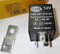 Blinkerrelais Hella, 12V, 10 - 140 W