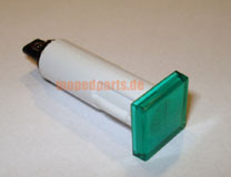 Kontrolleuchte grün, eckig, 6V