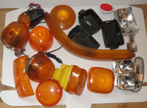 Konvolut Blinkerteile, Einzelstück Konvolut Blinkerteile, Einzelstück