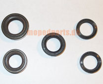 Wellendichtring - Satz, Zündapp 50 ccm, 3-Gang Handschaltung, Viton