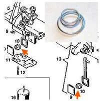 Feder für Gasschieber und Startschieber Sachs Saxonette