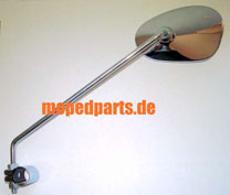 Spiegel Bumm oval chrom, links, mit Gewinde
