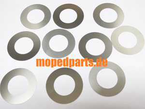 Ausgleichsscheibe 0,3 mm, 10er Pack, Kupplung Hercules Prima, M-Reihe, Optima, Sachs 504, 505
