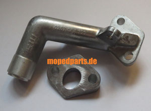 Ansaugstutzen 14,5 mm für Sachs 505/B, BX, DY, Hercules Prima mit Adapter, Nachbau