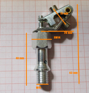 Dekompressorventil 10 mm, Hercules Mofa Prima, Sachs 505, Sachs 50/2, 50/3