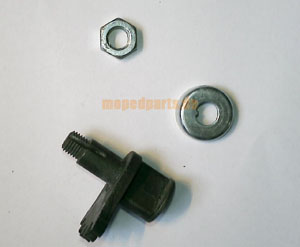 Bremsnocken mit Zahnsegment, Staubdeckel u. Mutter, z.B. Sachs Nabe HR 905, Hercules