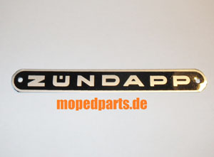 Sitzbankemblem Zündapp schwarz