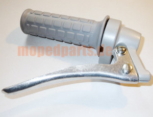 Gasgriff grau mit Metallhebel