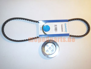 Keilriemenscheibe 80 mm mit Riemen für Vespa Ciao / Bravo (Tuning)