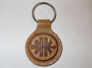 Schlüsselanhänger Kreidler, Kreidler Logo, Leder