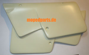Seitendeckel SIS Sachs TC 50, links und rechts, GFK, Rohteile