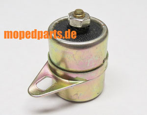 Kondensator Peugeot Mofa 101, 102, 103,104, mit Anschraubhalterung