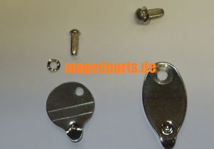 Abdeckungen und Kerbnagelsatz für Lenkschloss Hercules, Zündapp