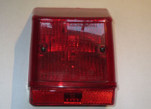 Rücklichtglas mit Einsatz, Verspa Piaggio, ca 150x190 mm, Altbestand