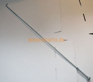 Bremsstange 61,5 cm mit Splint, Feder und Rändelmutter