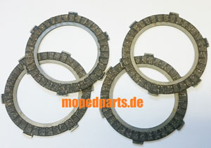 Kupplungslamellen Zündapp KS 50, C50, GTS50, R50, CS 25,  4 Stück