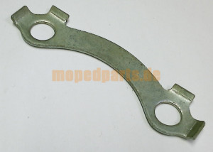 Sicherungsblech Kettenrad aus Altbestand, Lochabstand mittig 49,5 mm, Löcher 8,2 mm