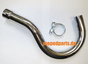 Krümmer Zündapp Roller RS 50, 30 mm, verchromt