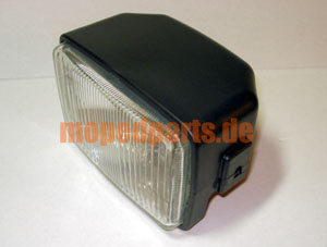 Scheinwerfer eckig, 140 x 100 mm, Mofa Hercules Prima, 6 Volt
