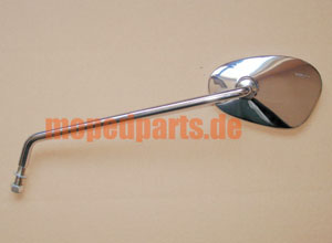 Spiegel Bumm oval chrom, lang