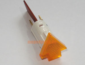 Kontrolleuchte gelb für Blinker, Hercules, Zündapp, 18 mm, Original