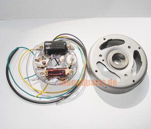Zündanlage 6V 15/5W für Hercules Prima Mofa, M-Reihe mit 505 Motor, 50/2, 50/3