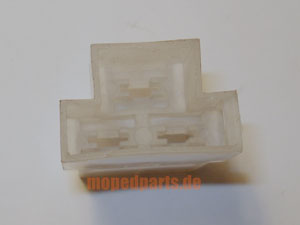 Flachsteckergehäuse 3-polig, weiblich, Supra 4 GP, Prima GX, SX