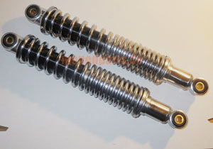 Federbeine 305 mm, chrom, 8 mm Augen