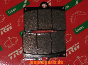 TEST-Bremsbeläge Sachs XTC 125, Vorderrad, TRW