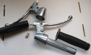 Gas- und Kupplungsgriff ohne Schalteraufnahmen