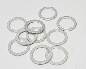Aludichtring für Bremsleitungen, 10x14x1 mm, 10 Stück