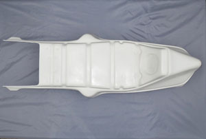 Sitzbank für Sachs Cup Replica, Nachbau GFK - Rohteile