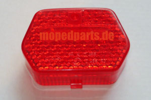 Ersatzglas Rücklicht Bumm, 6-eckig, Hercules Sachs, Zündapp, Solo *******