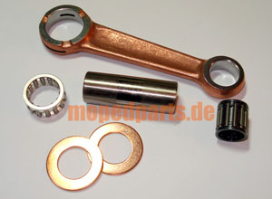 Pleuel, con-rod, Sachs 125ccm, 1251, con rod, Silberlager, Mazzucchelli