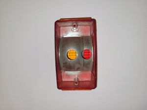 ULO25420  Ersatzglas Rücklicht ULO  254 20 v2, mit Reflektoren, original, Hercules, Zündapp, Puch, Kreidler