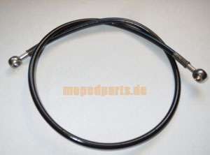 Bremsleitung  670 mm, schwarz mit 2 Ringanschlüsse