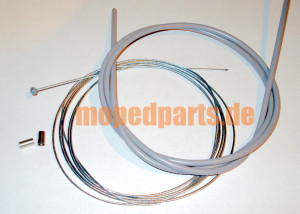 Schaltzug - Set, grau, mit Abschlusshülsen