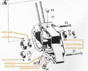 Kugellager Hauptwelle Sachs 6005 50SW 80SW SA
