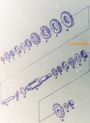 Wellendichtring Hauptwelle Sachs 506