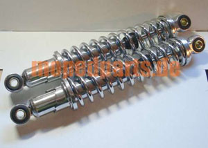 Federbeine 300 mm, Mofa, 3fach verstellbar, chrom