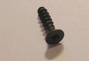 Schraube 5 x 20 mm, schwarz verzinkt, Kreutzschlitz