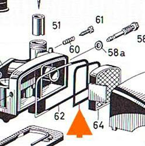 Dichtring Luftfilter Sachs 50, Bing 1/12/XXX